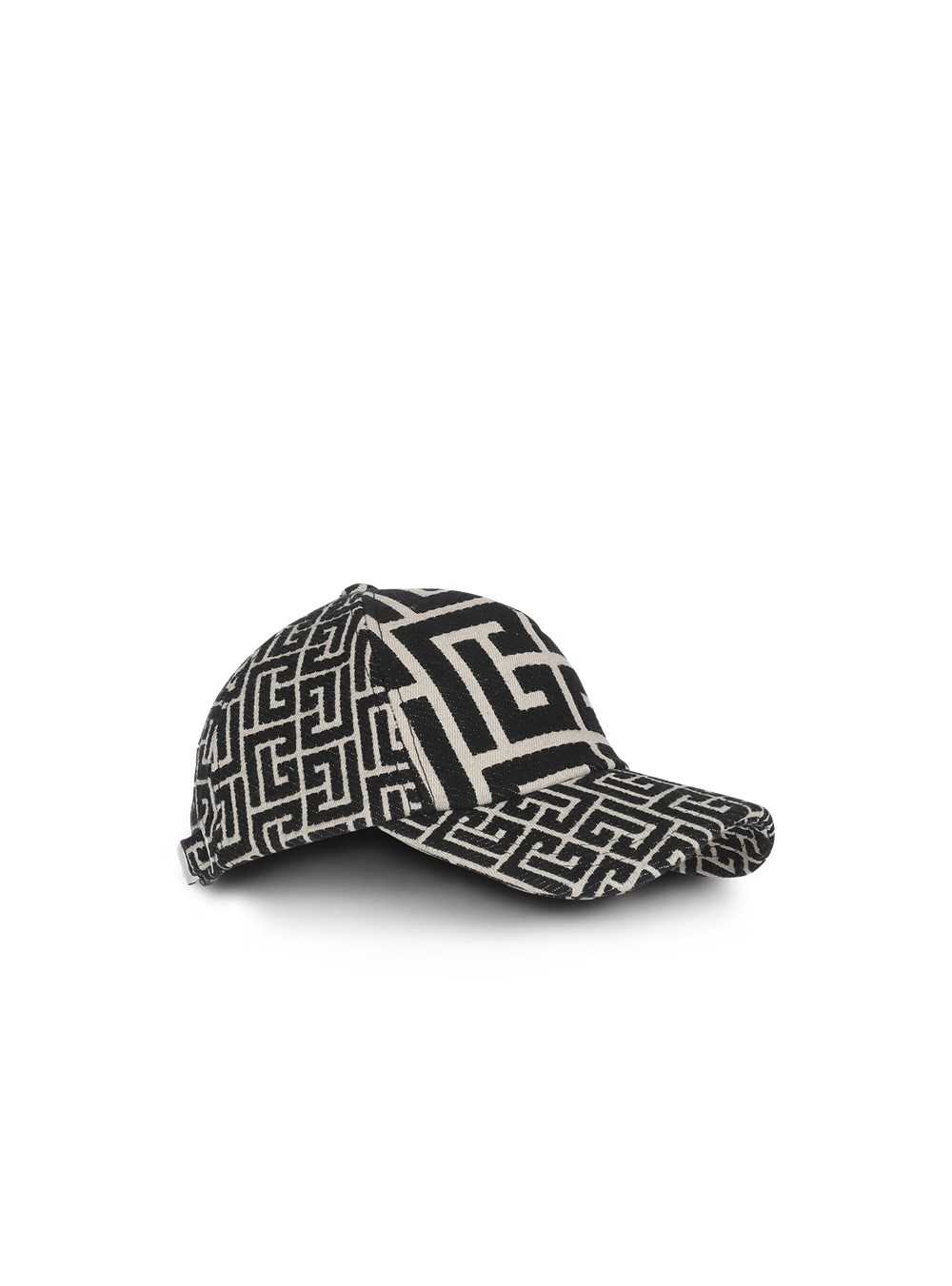 Balmain Cap With Balmain Monogram Pattern Black | YFODRJG-30