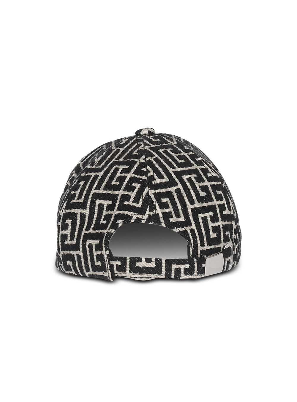 Balmain Cap With Balmain Monogram Pattern Black | YFODRJG-30