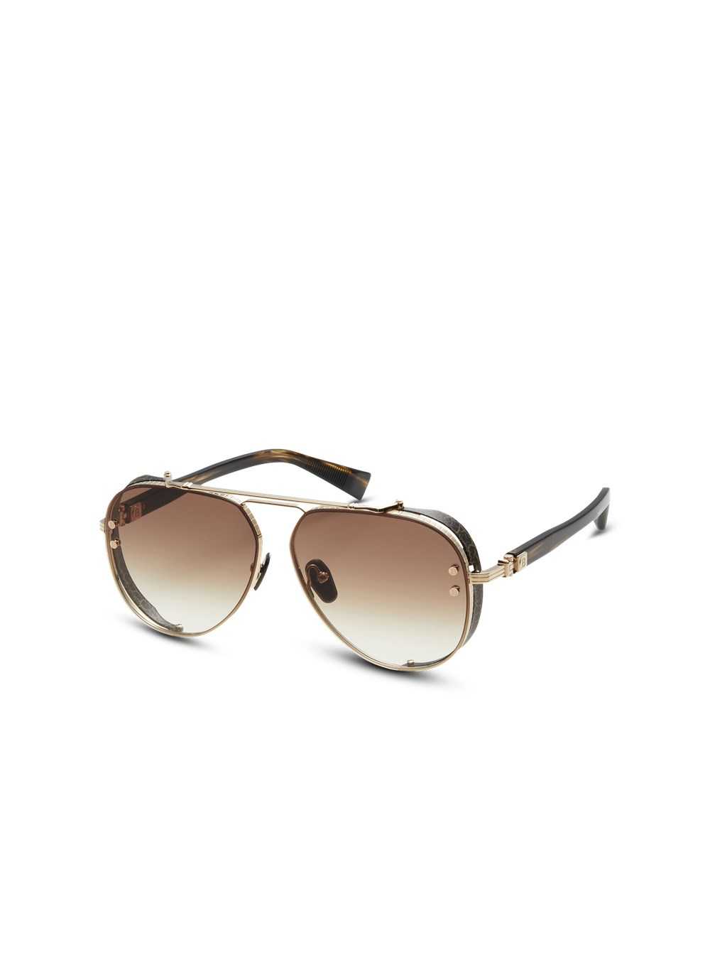 Balmain Captaine Sunglasses Brown | CBAILZT-72