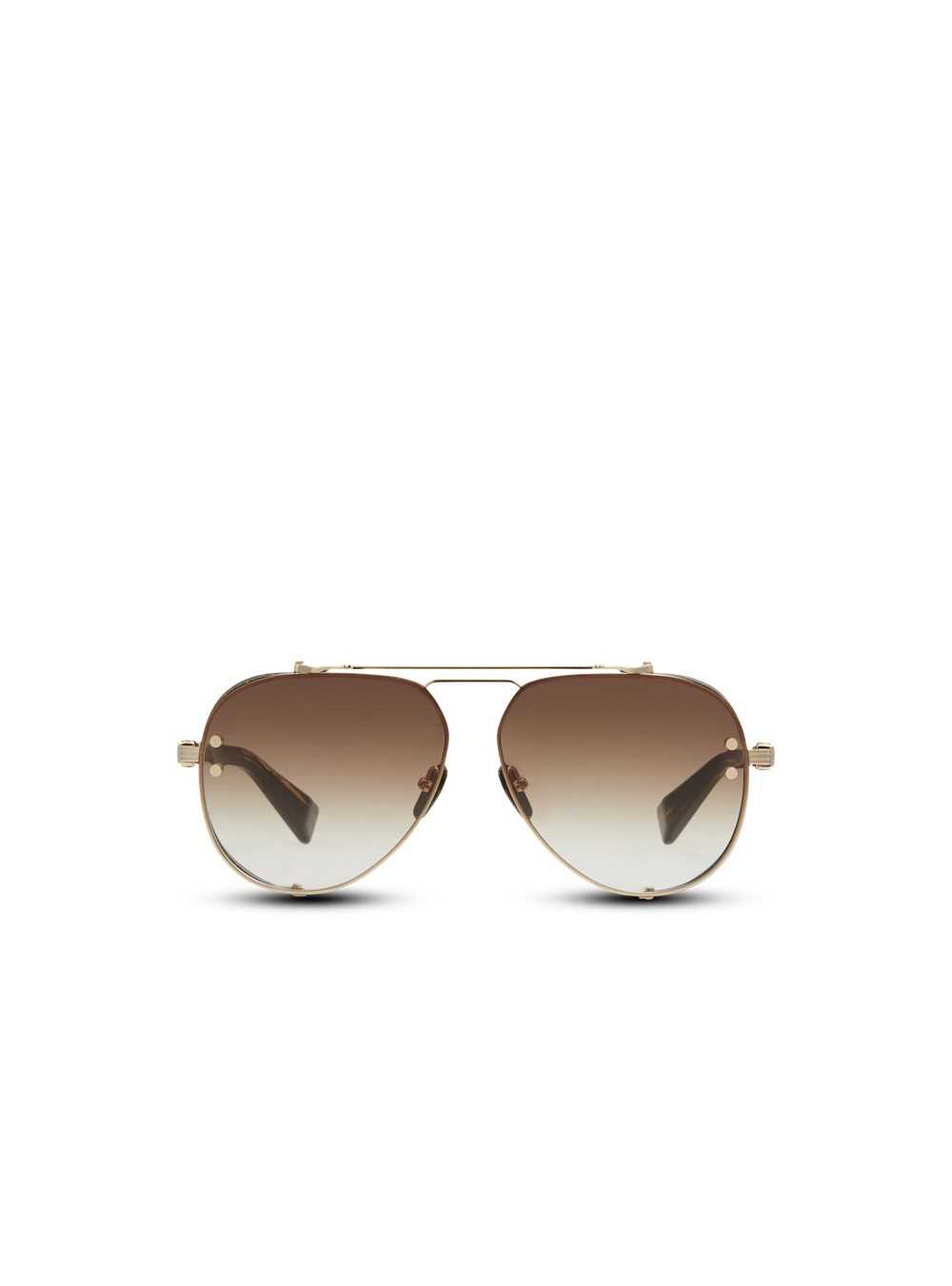 Balmain Captaine Sunglasses Brown | CBAILZT-72