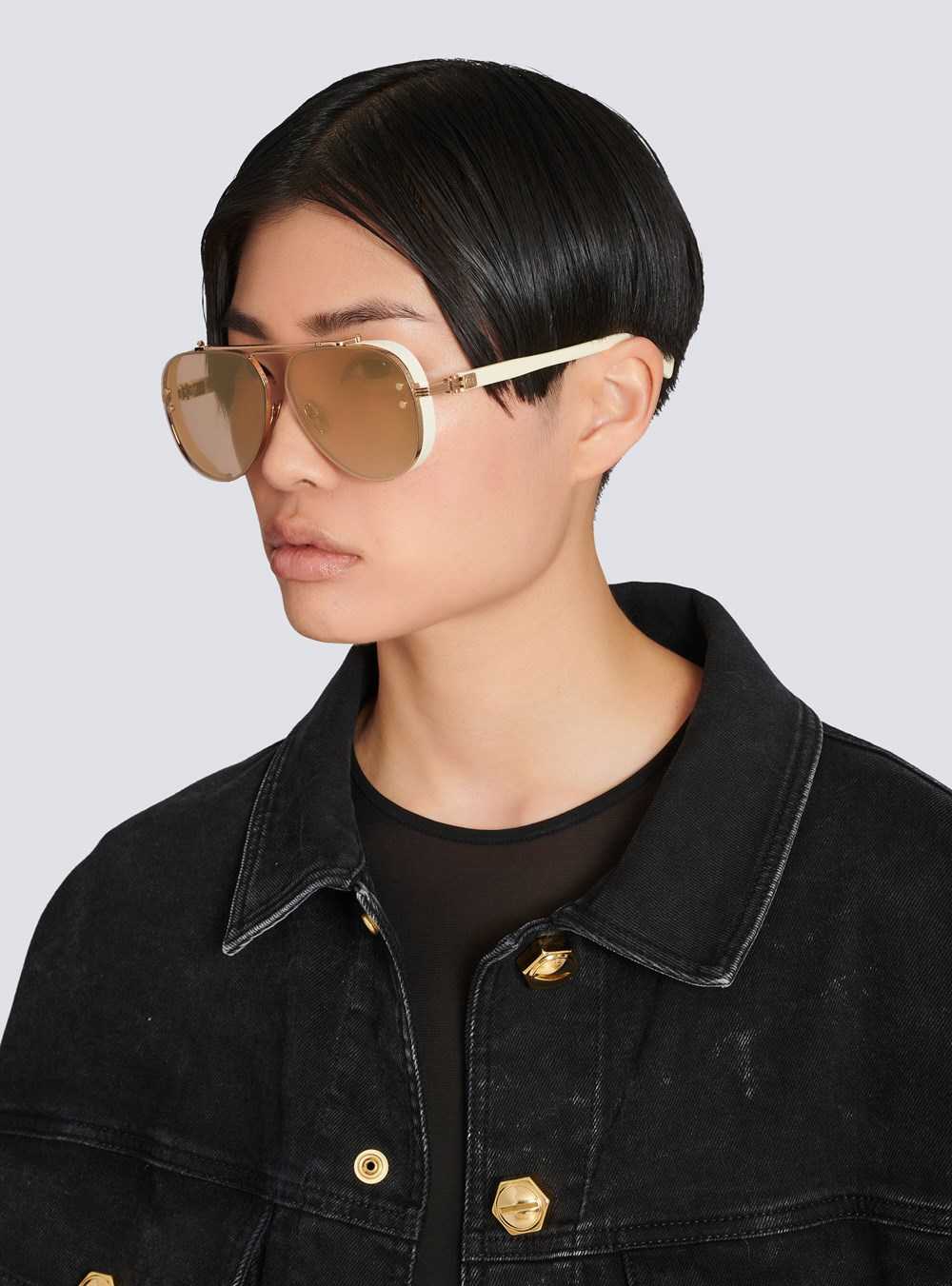 Balmain Captaine Sunglasses White | WBHPMDO-46