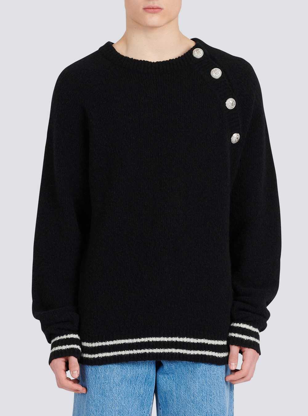 Balmain Cashmere Sweater Black | AIYQZTU-27