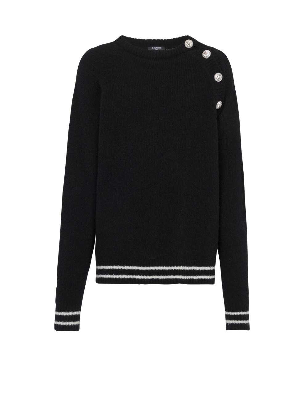 Balmain Cashmere Sweater Black | AIYQZTU-27