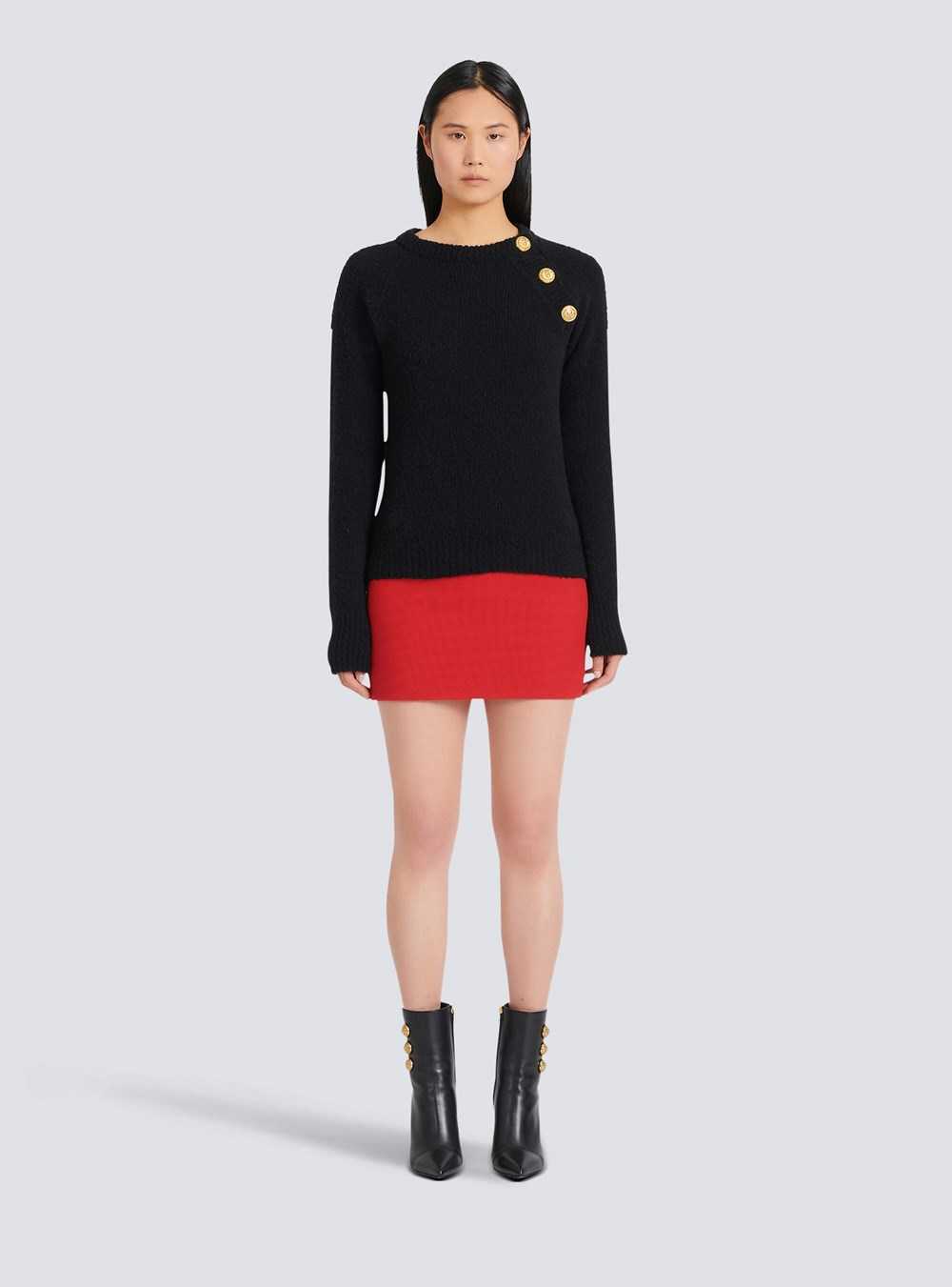 Balmain Cashmere Sweater Black | CZOGNRS-63