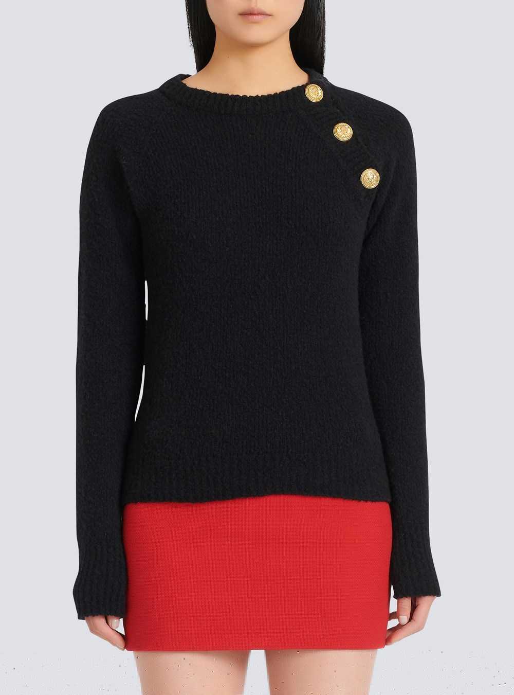 Balmain Cashmere Sweater Black | CZOGNRS-63