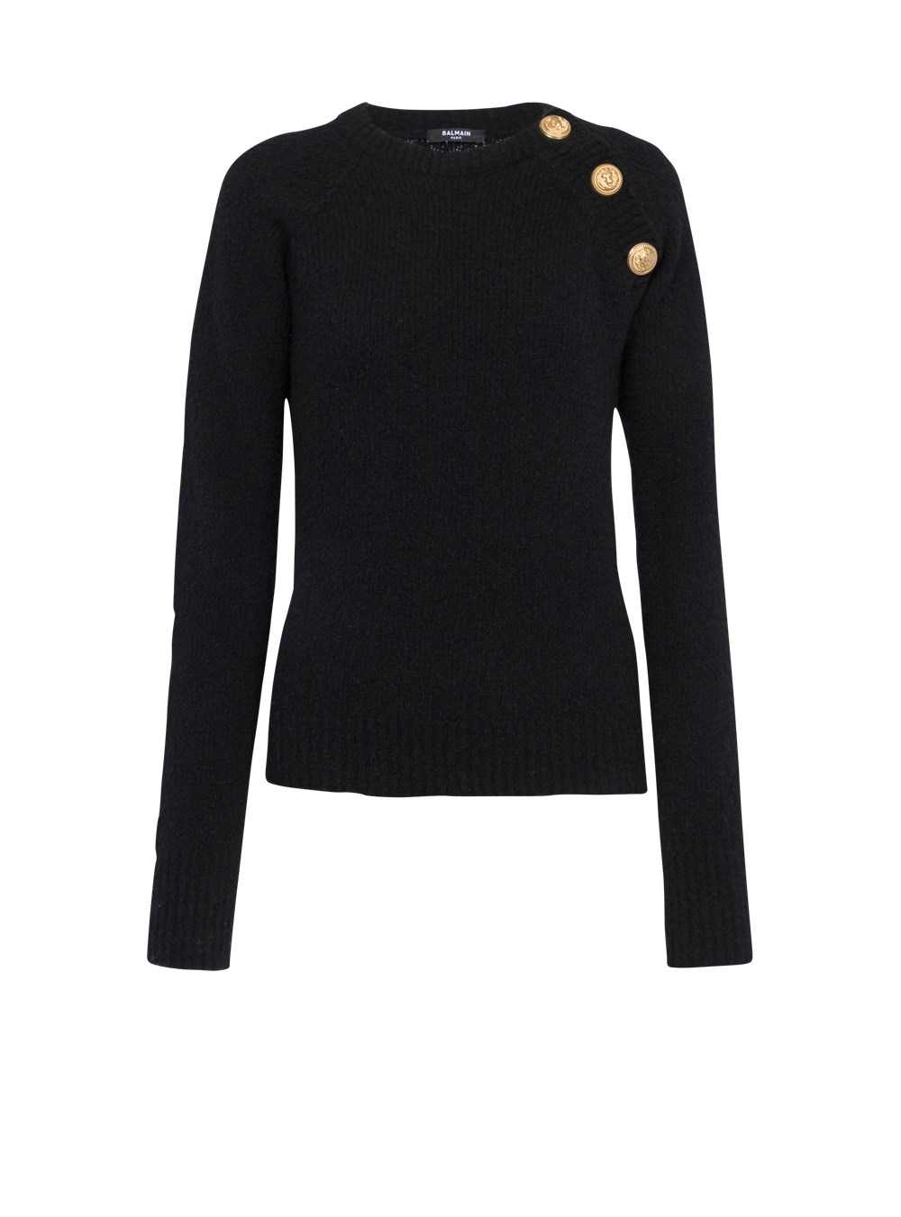 Balmain Cashmere Sweater Black | CZOGNRS-63