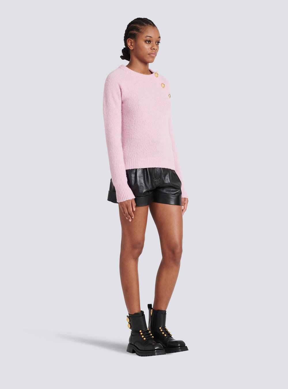 Balmain Cashmere Sweater Pink | IWBGNXY-90