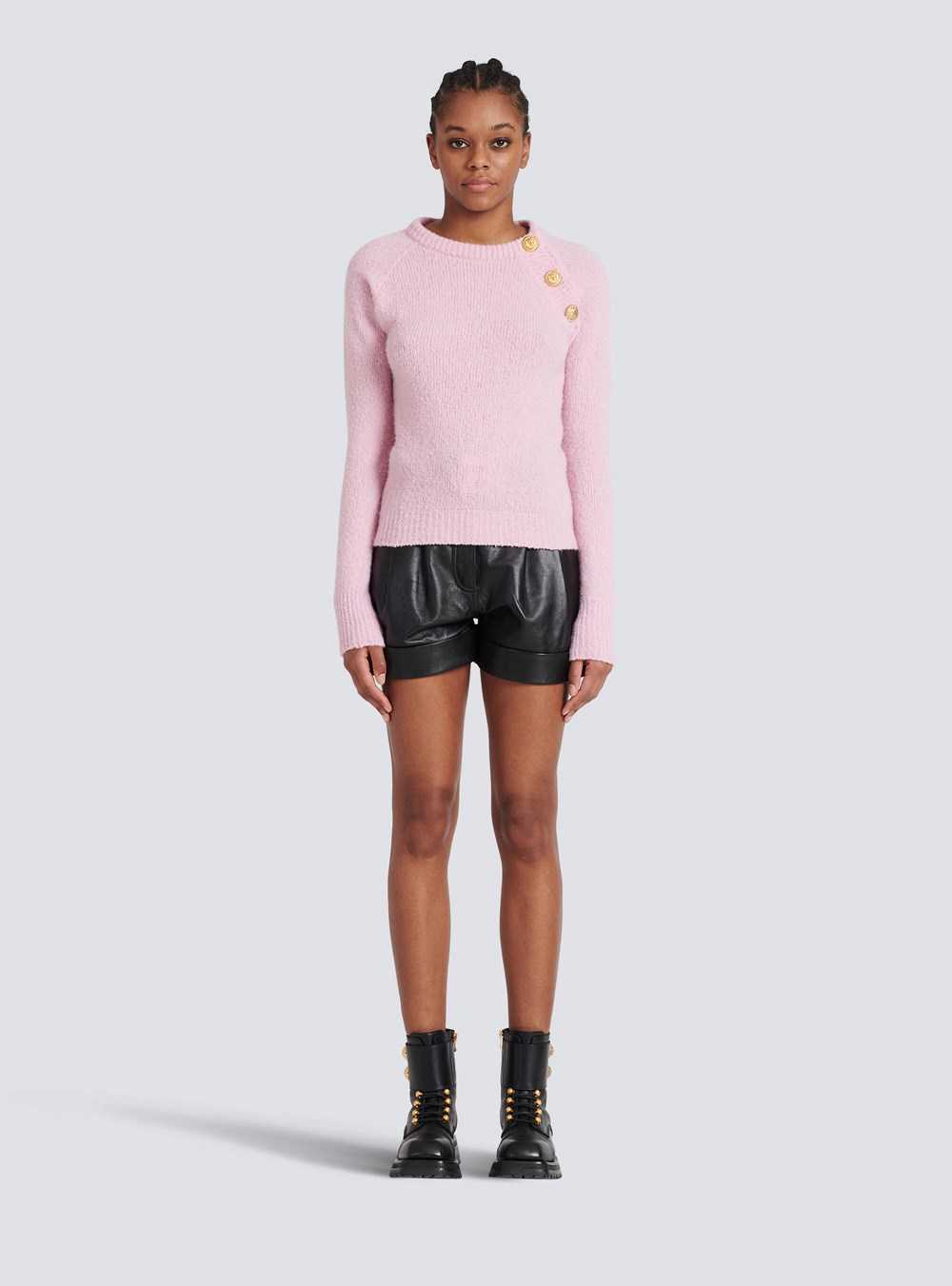 Balmain Cashmere Sweater Pink | IWBGNXY-90