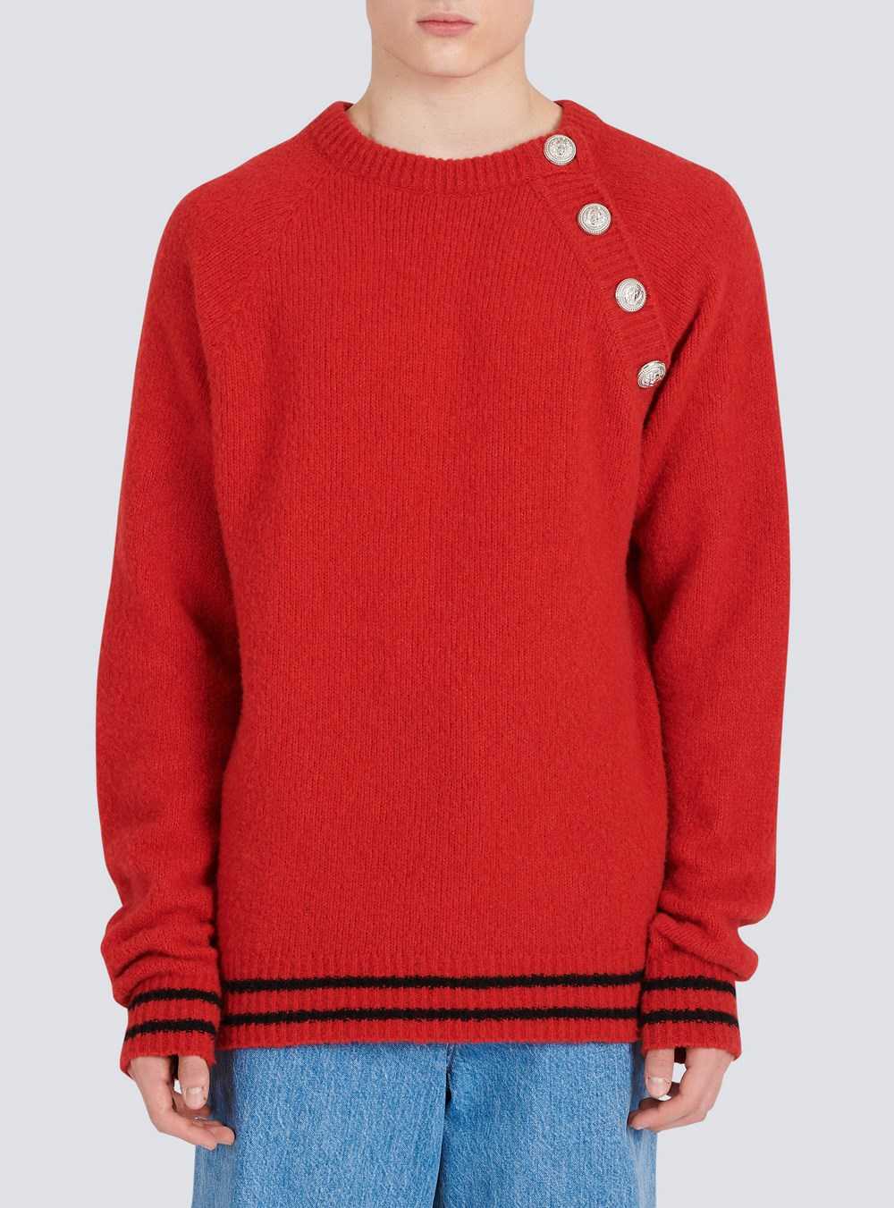 Balmain Cashmere Sweater Red | QJUTEBL-53