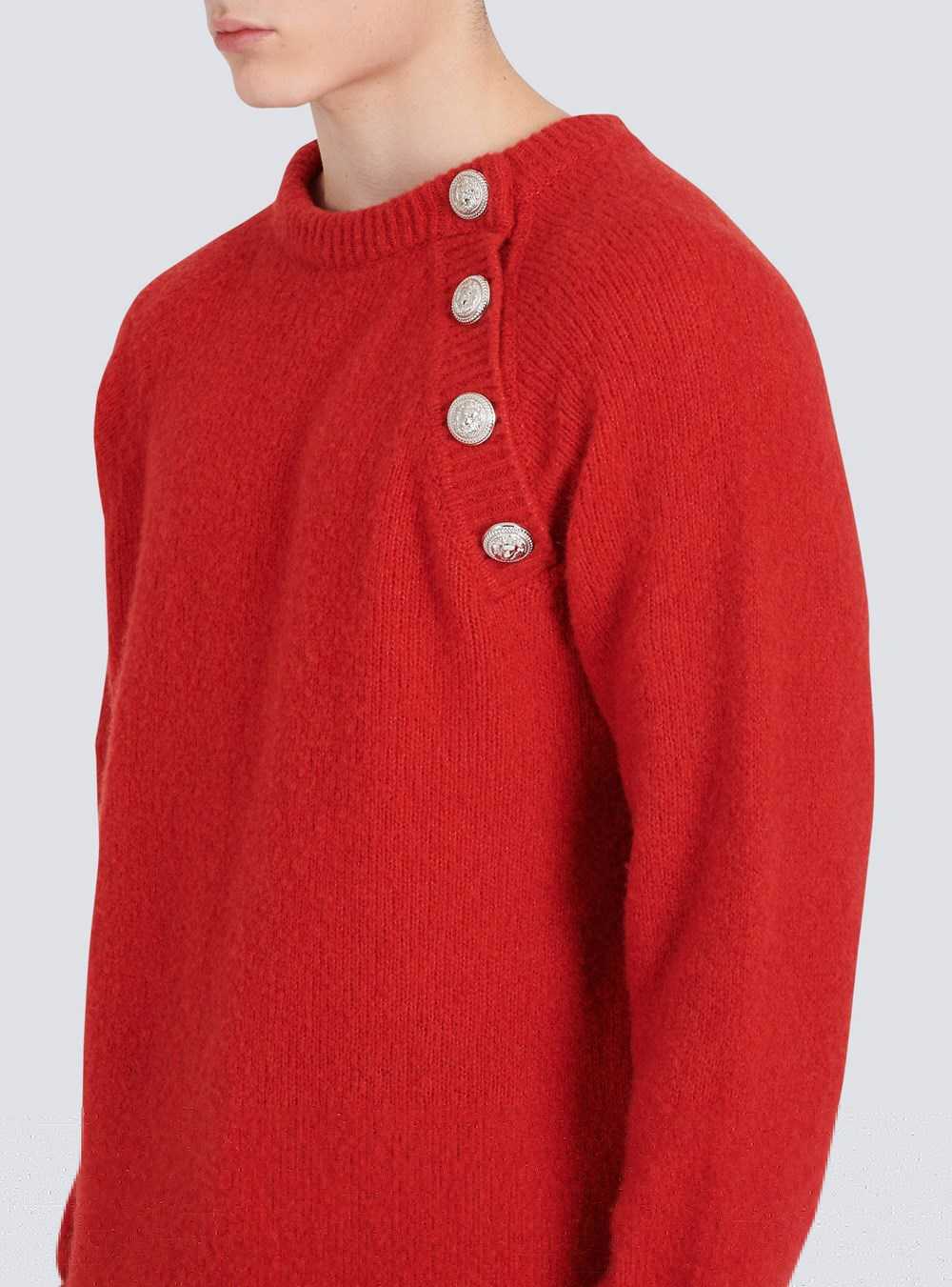 Balmain Cashmere Sweater Red | QJUTEBL-53