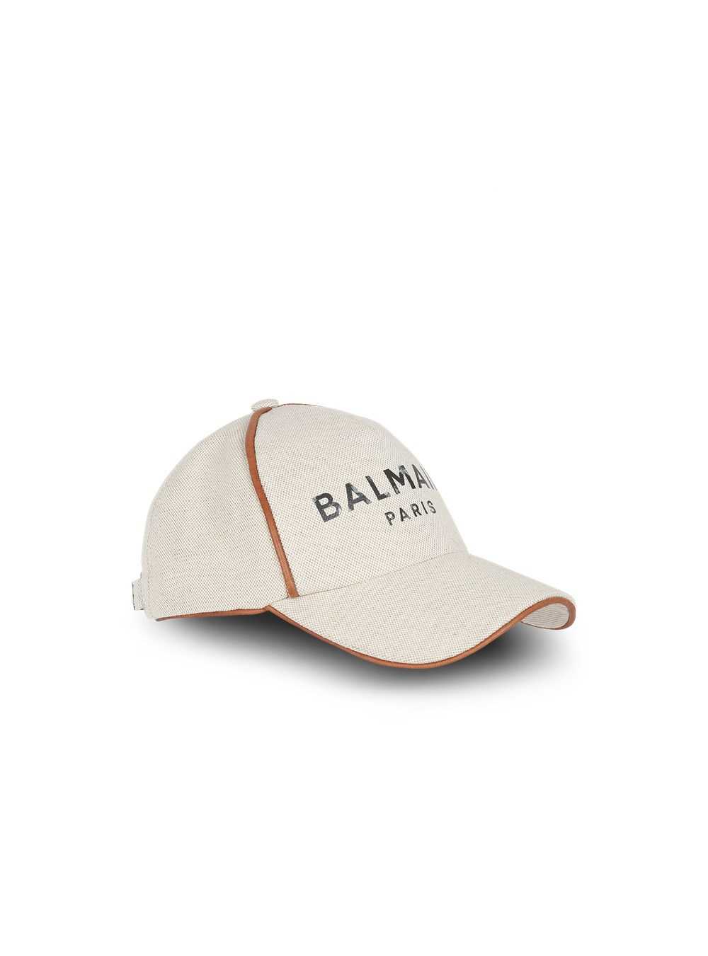 Balmain Cotton B-army Cap With Balmain Logo White | RWEAUCY-84