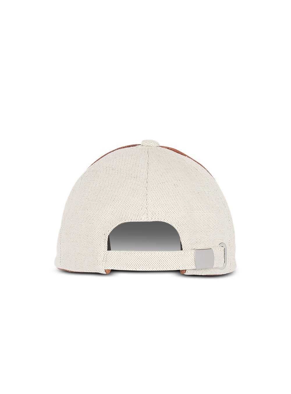 Balmain Cotton B-army Cap With Balmain Logo White | RWEAUCY-84