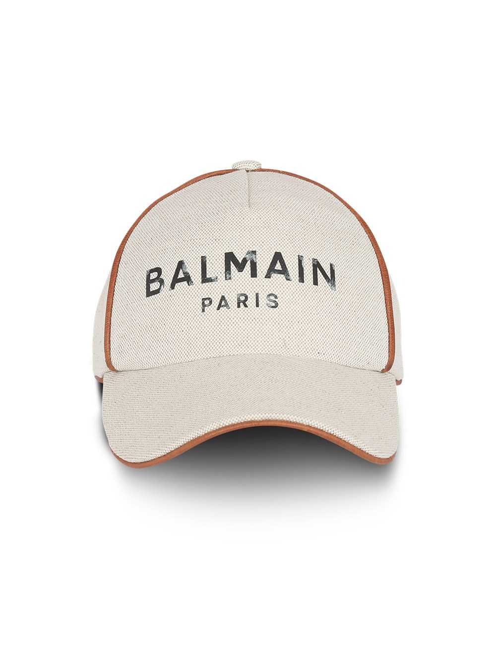 Balmain Cotton B-army Cap With Balmain Logo White | RWEAUCY-84