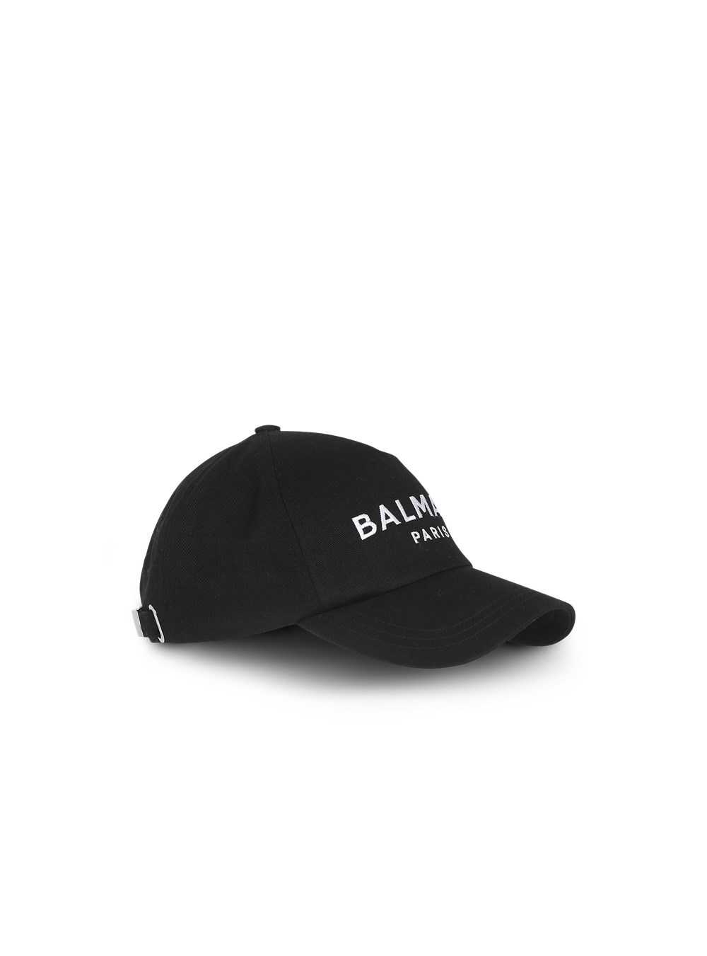 Balmain Cotton Cap With Balmain Logo Black | RAVFDOL-08