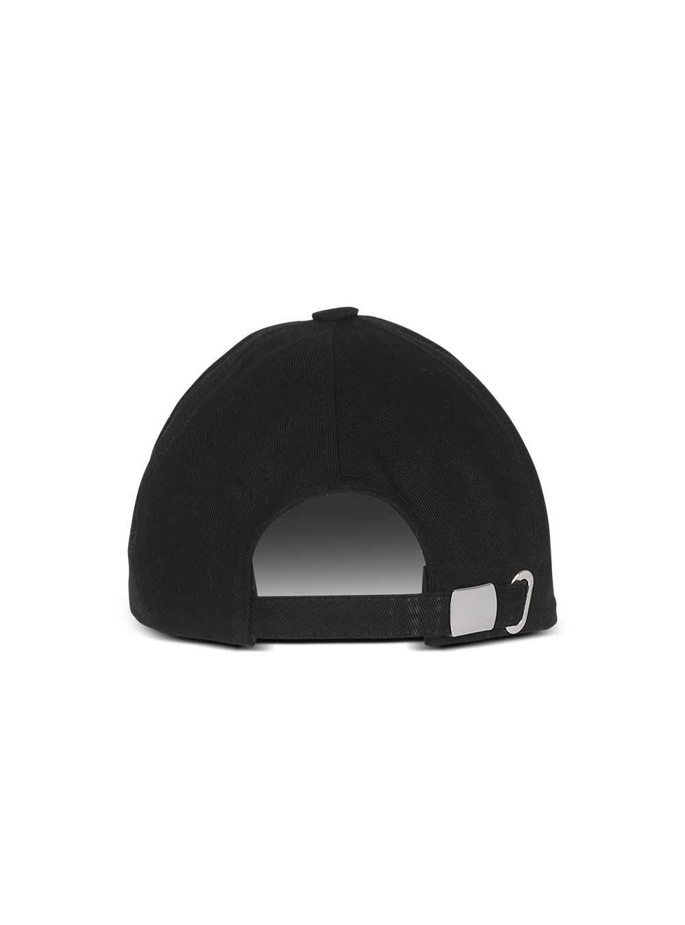 Balmain Cotton Cap With Balmain Logo Black | RAVFDOL-08