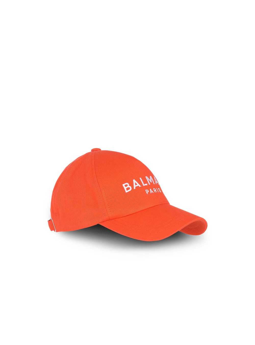 Balmain Cotton Cap With Balmain Logo Orange | GOBLHYP-59