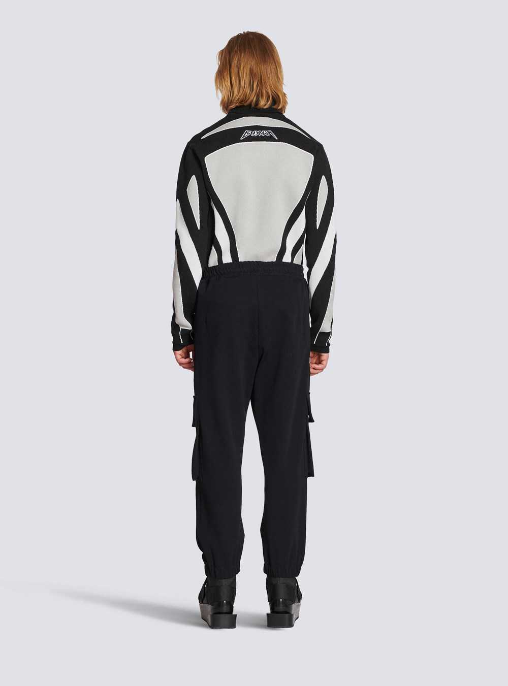 Balmain Cotton Cargo Trousers Black | QIHTLBX-09