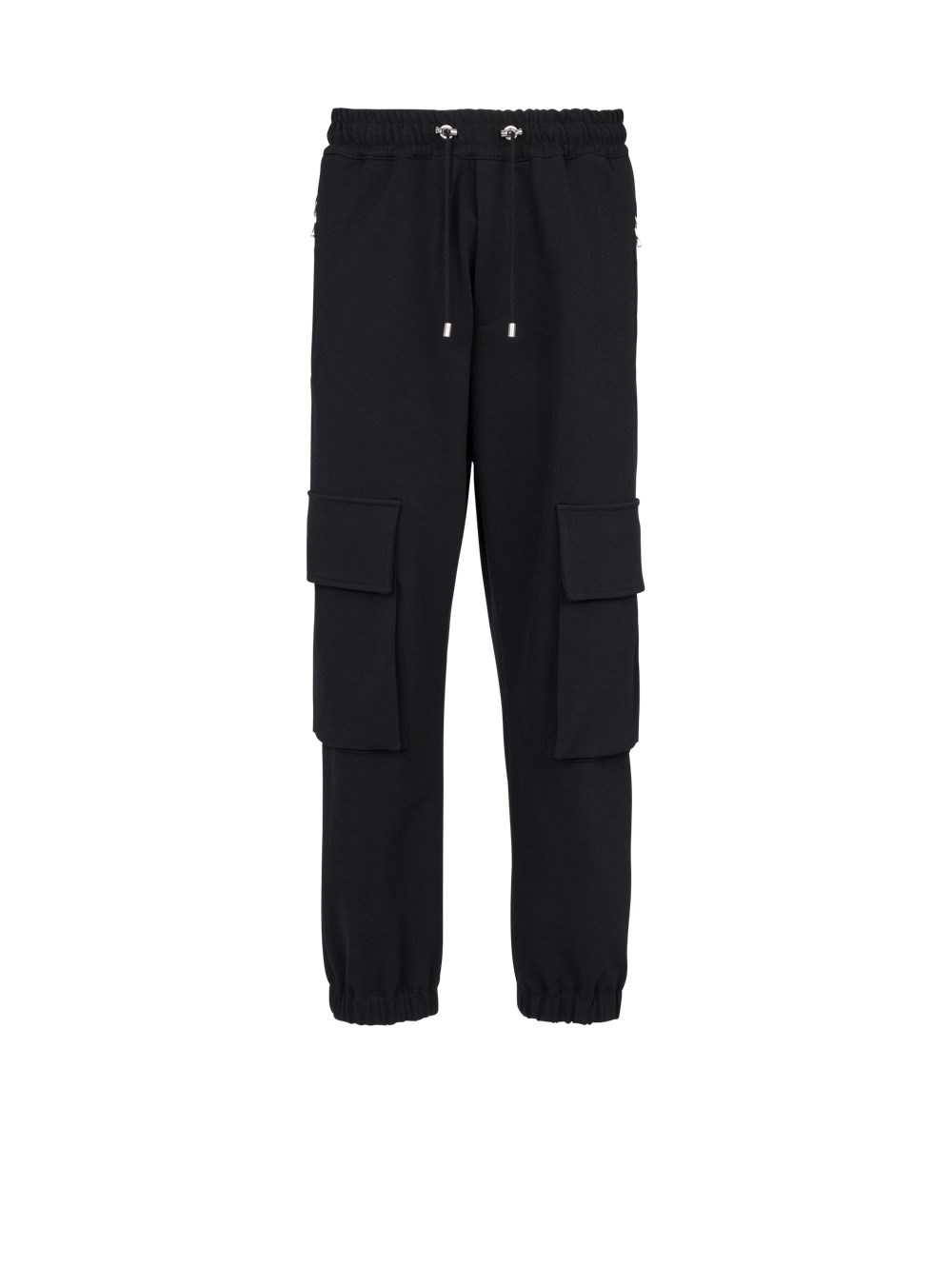 Balmain Cotton Cargo Trousers Black | QIHTLBX-09