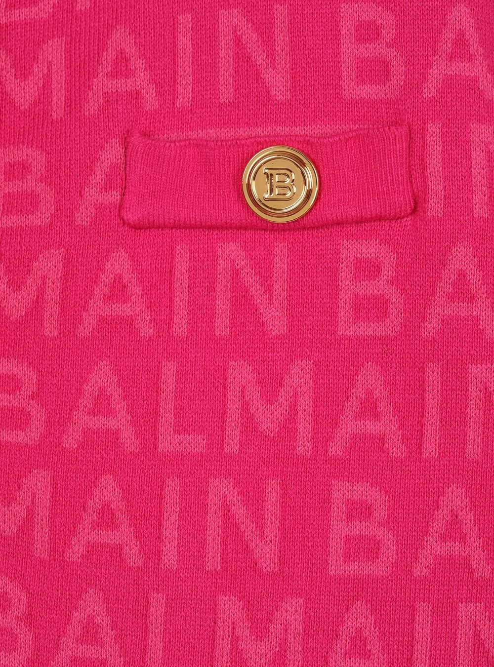 Balmain Cotton Jacket With Balmain Logo Pink | TXUWFZP-62