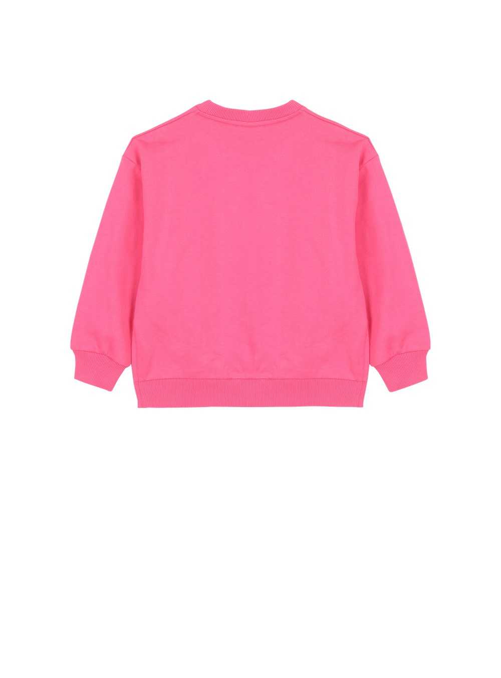 Balmain Cotton Jumper With Balmain Logo Pink | JEATBIQ-06