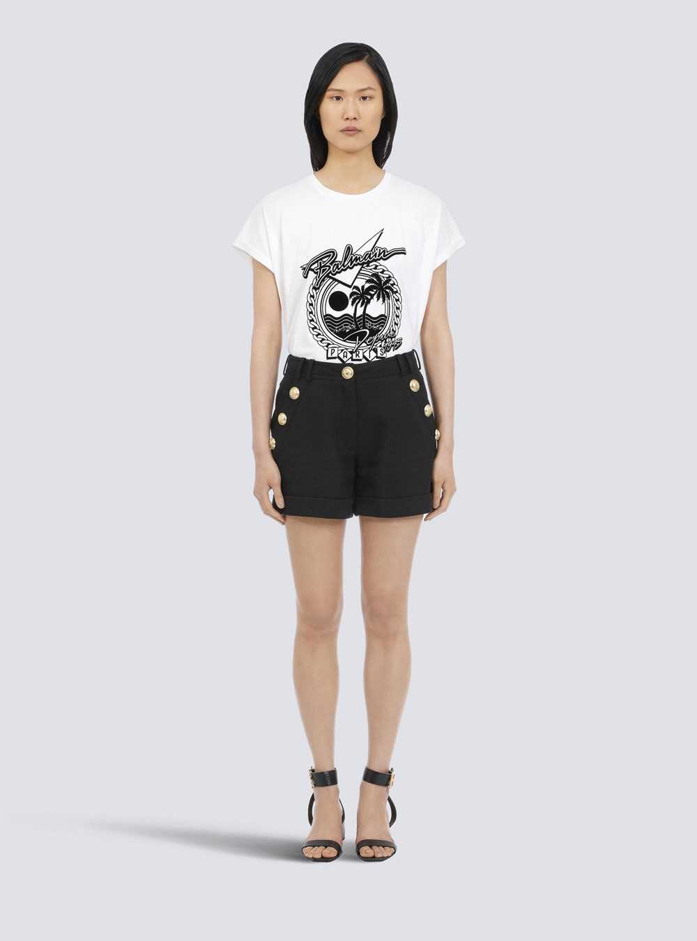 Balmain Cotton Low-rise Shorts Black | YRDLCSV-81