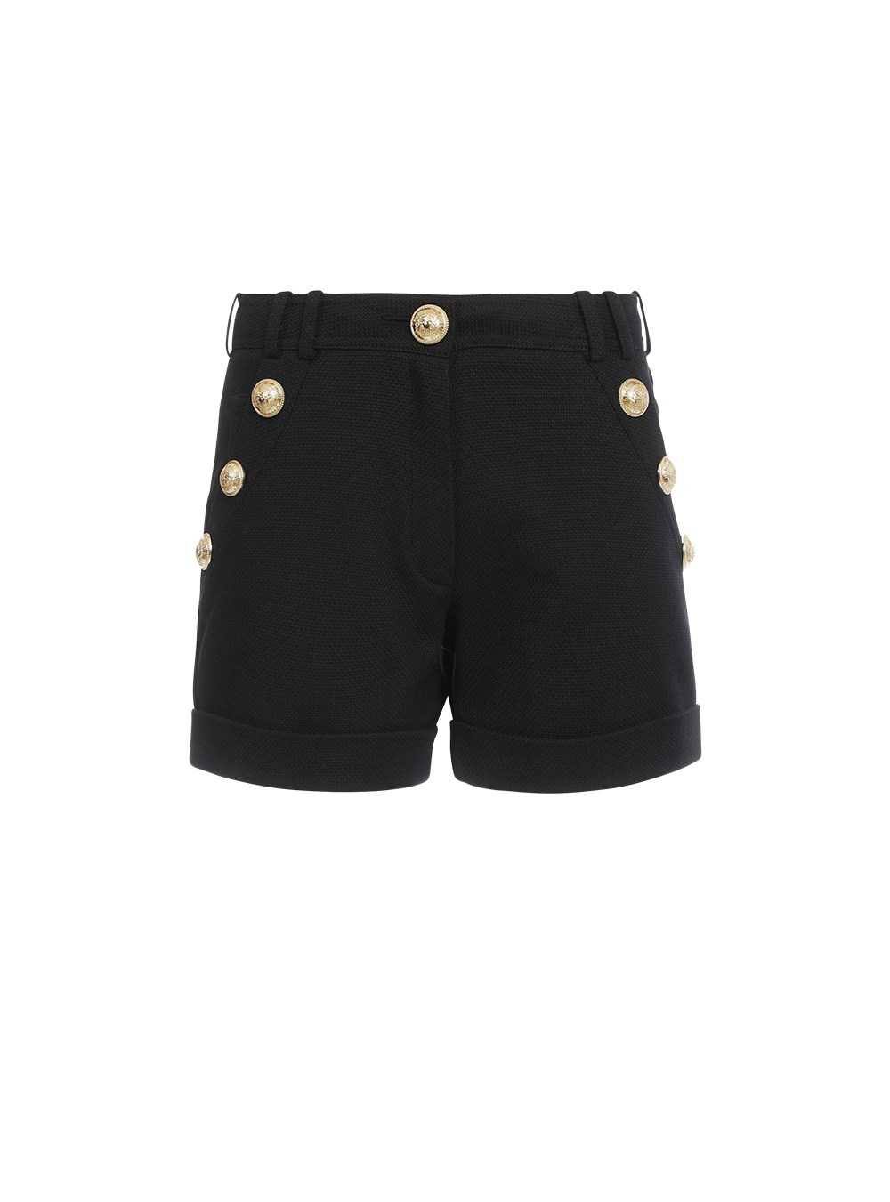 Balmain Cotton Low-rise Shorts Black | YRDLCSV-81