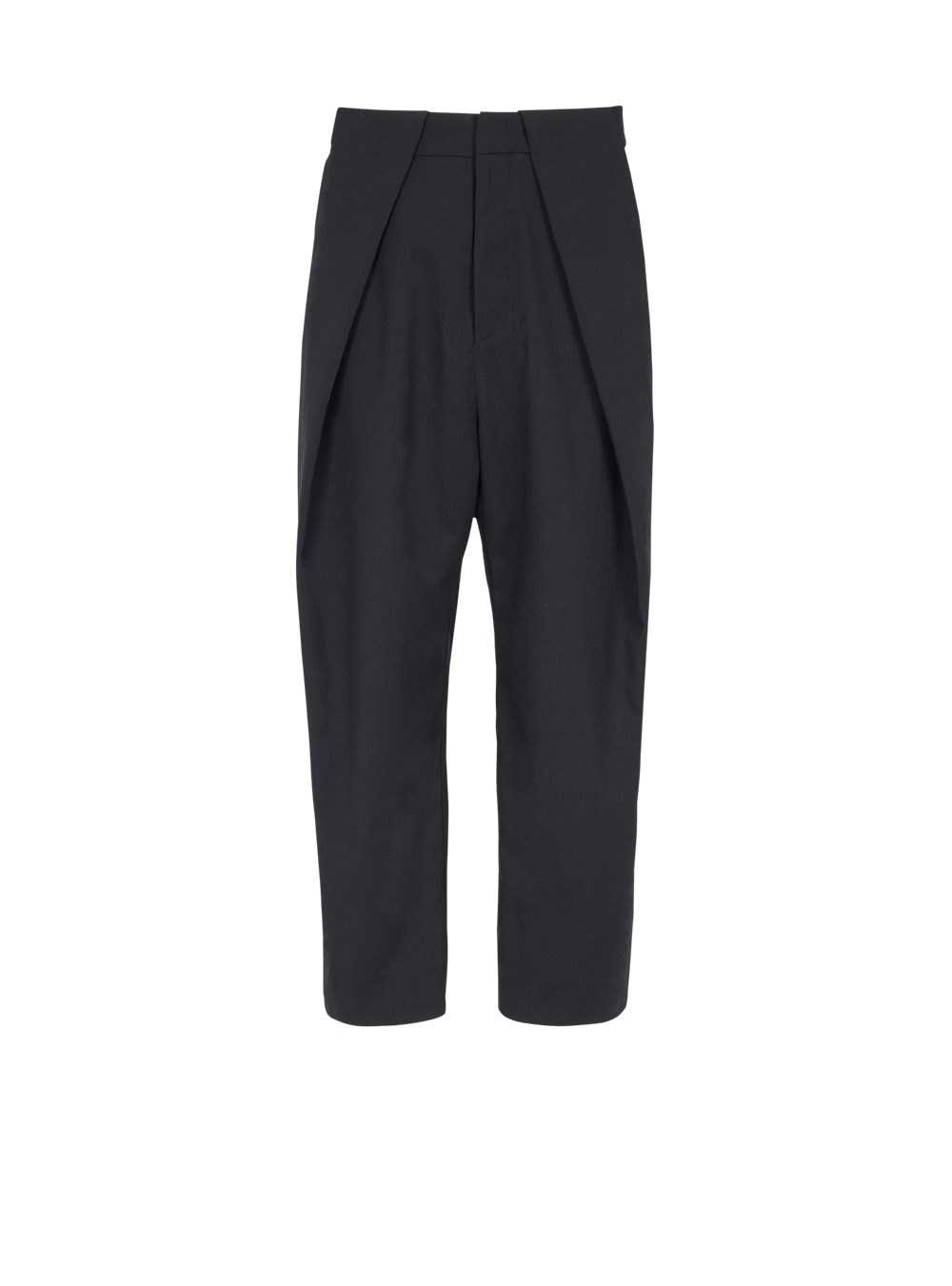 Balmain Cotton Pleated Pants Black | YVFKCNA-52