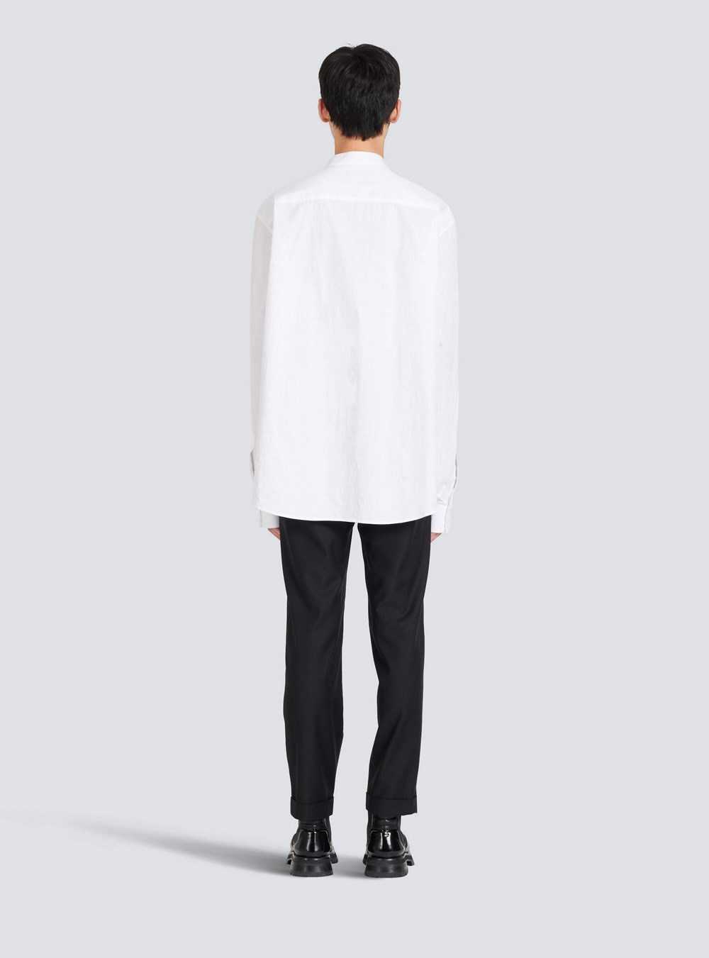 Balmain Cotton Shirt White | FXOVAHG-60