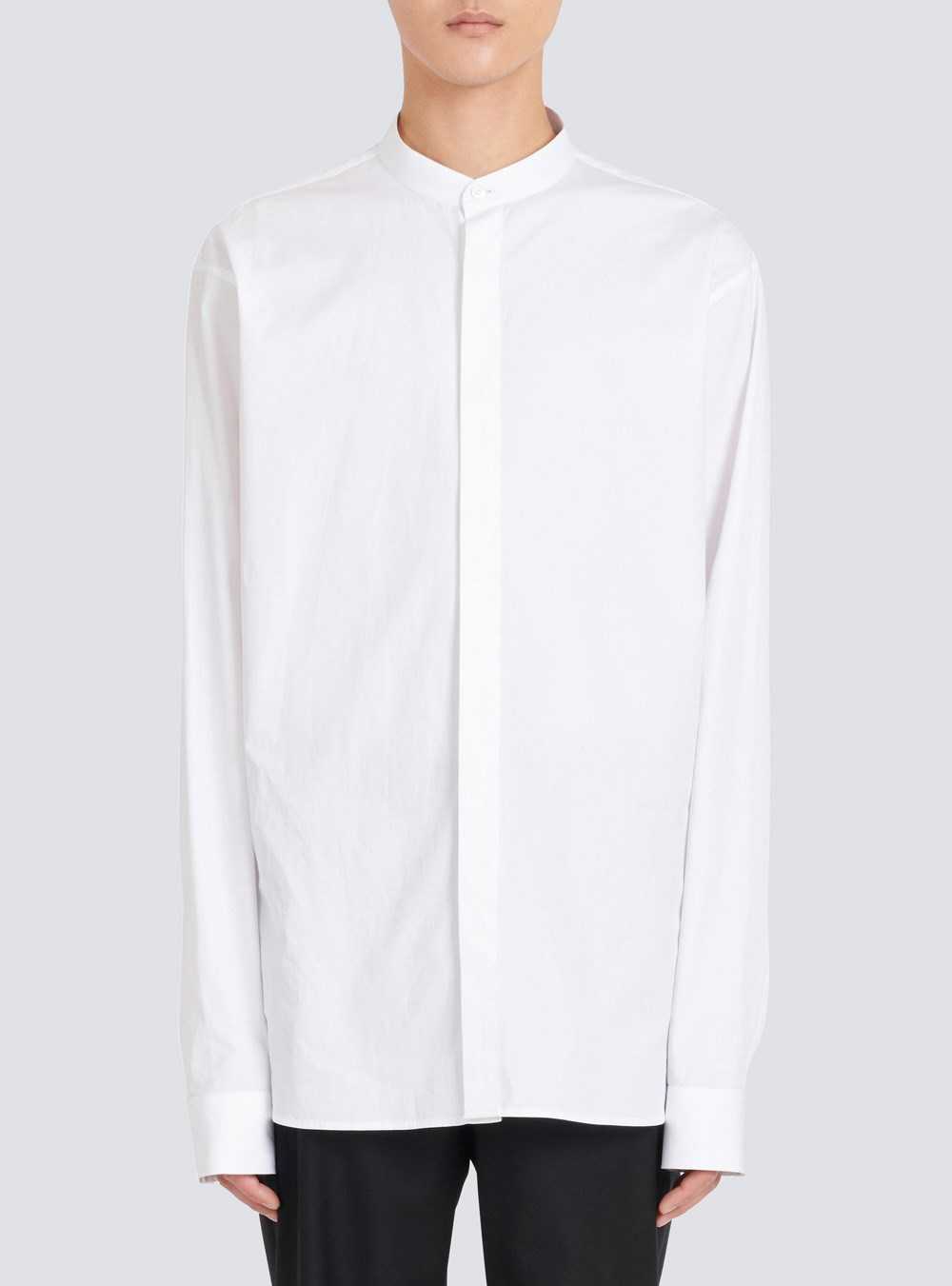 Balmain Cotton Shirt White | FXOVAHG-60