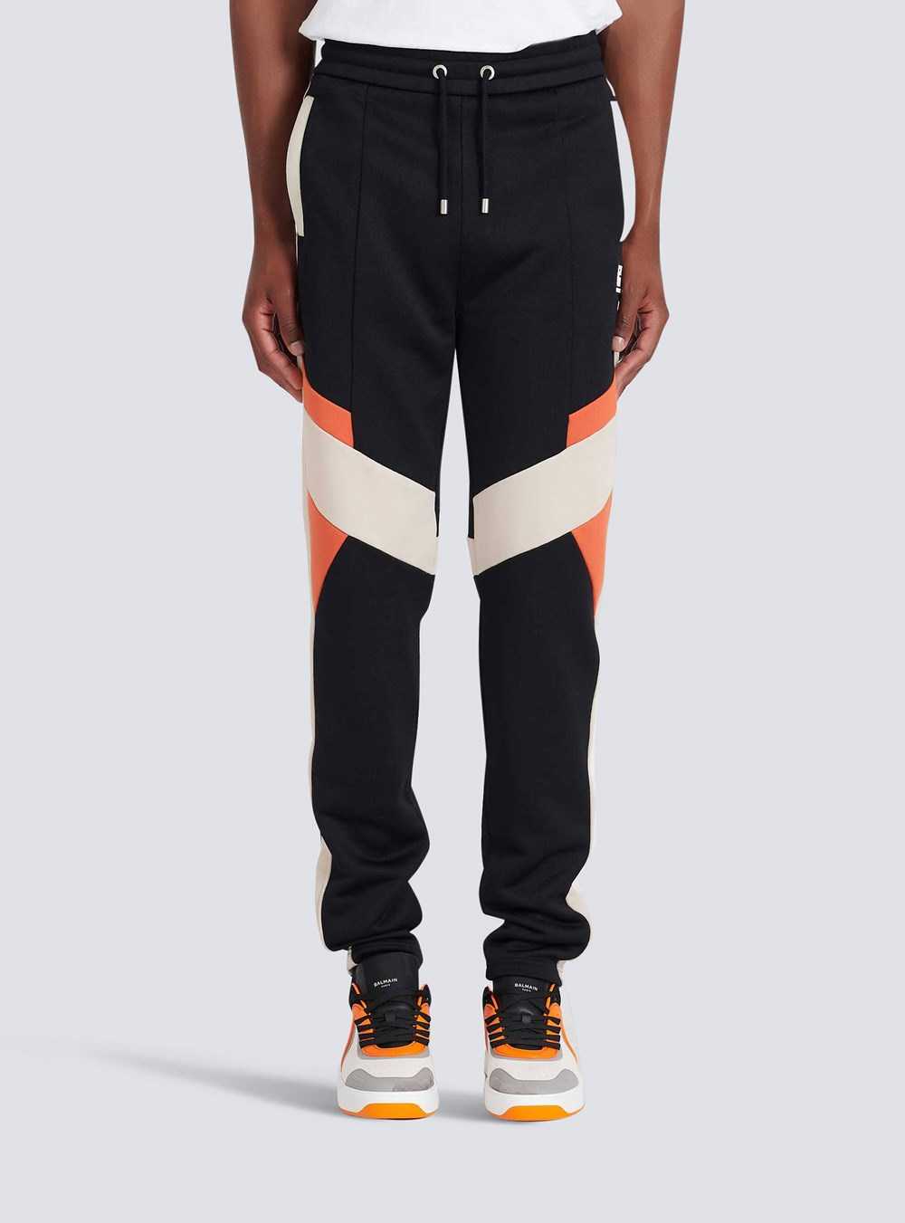 Balmain Cotton Sweatpants Black | RQKUJAM-85