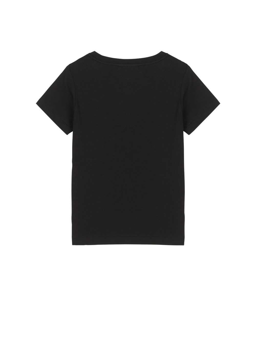 Balmain Cotton T-shirt With Balmain Logo Black | EQYHXKU-78