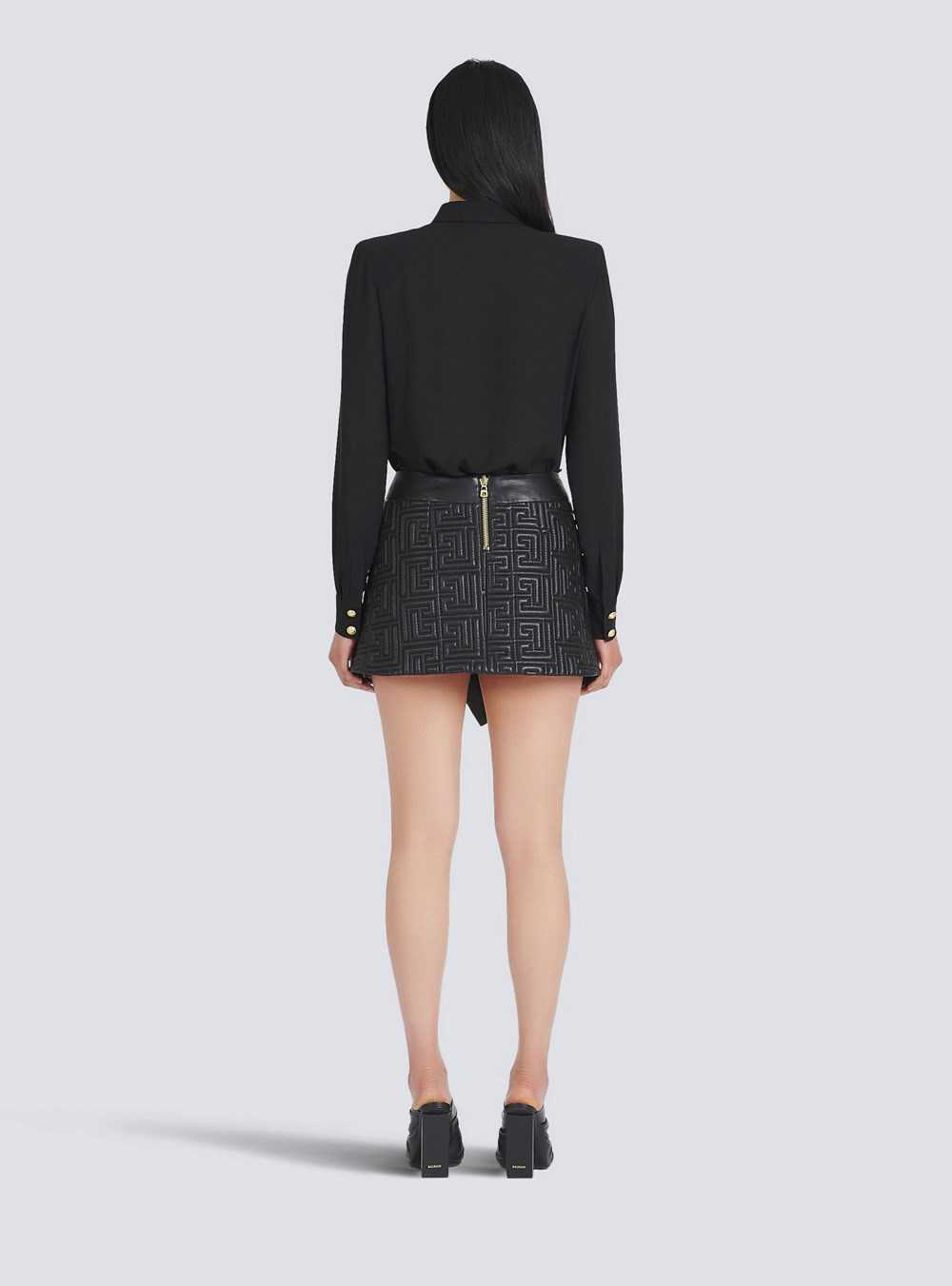 Balmain CrêPe De Chine Shirt Black | PKTFLIN-05