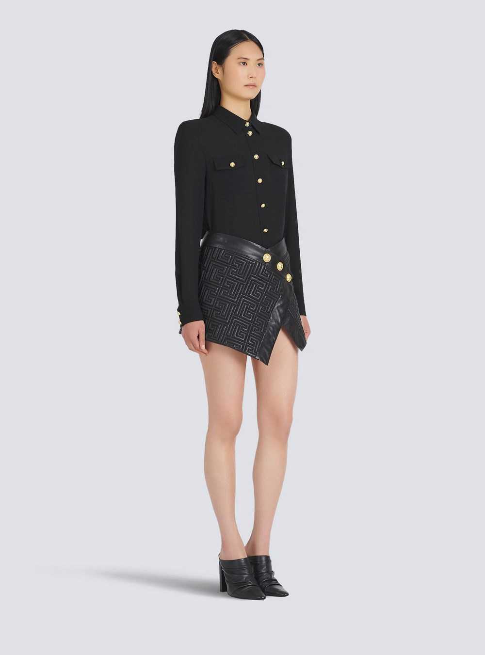 Balmain CrêPe De Chine Shirt Black | PKTFLIN-05