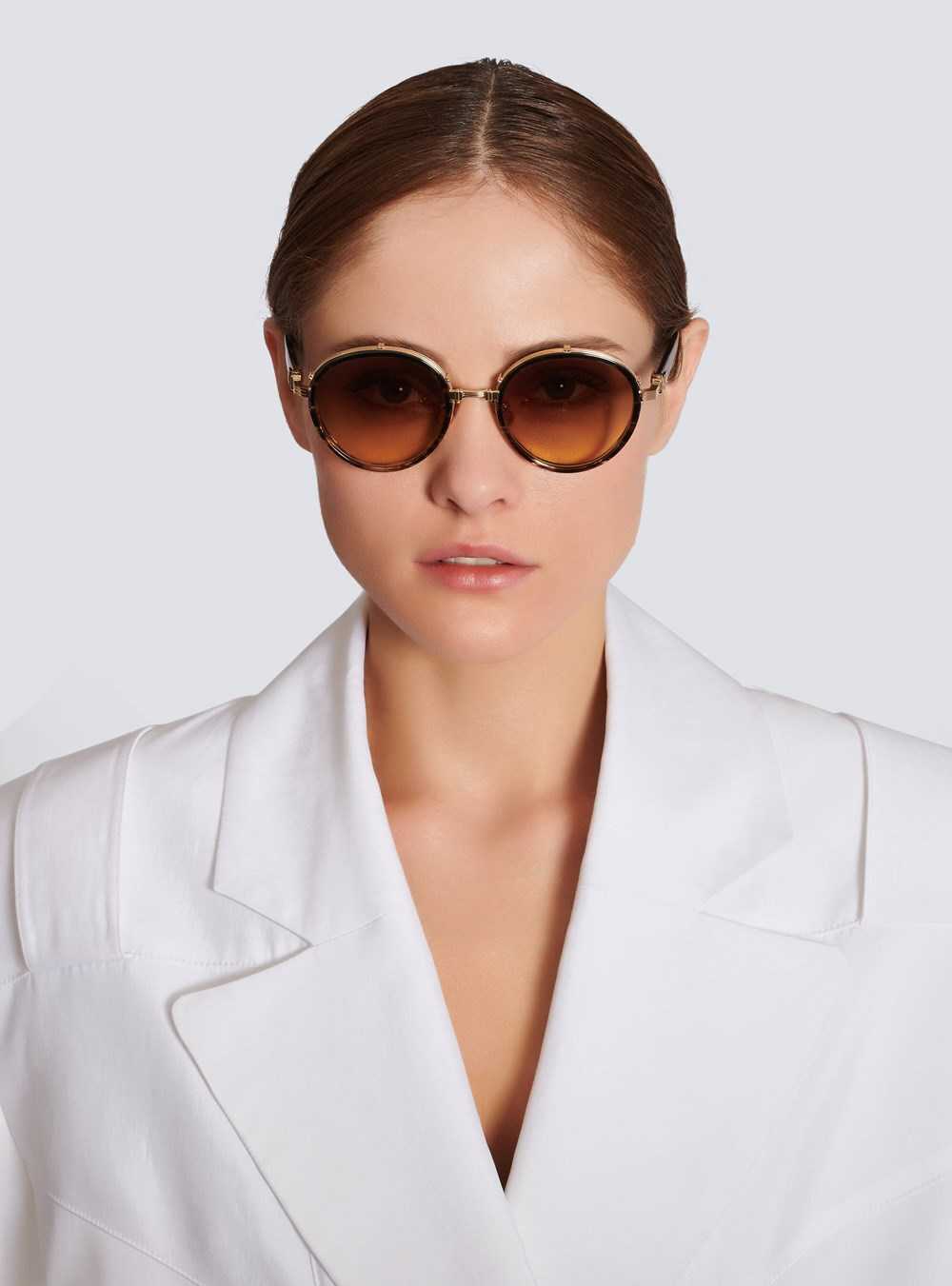 Balmain Croissy Sunglasses Brown | KFXPYUV-43