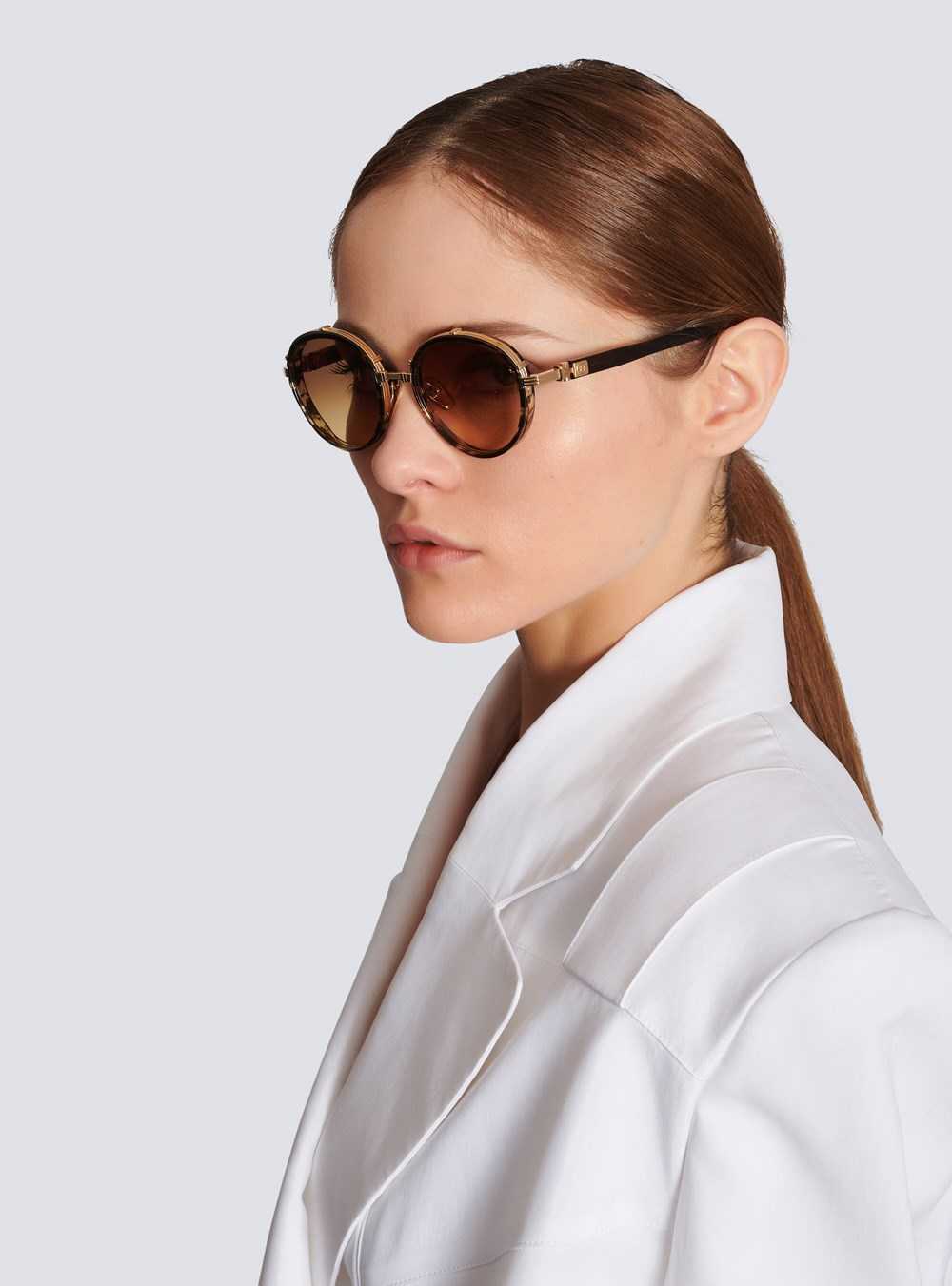 Balmain Croissy Sunglasses Brown | KFXPYUV-43