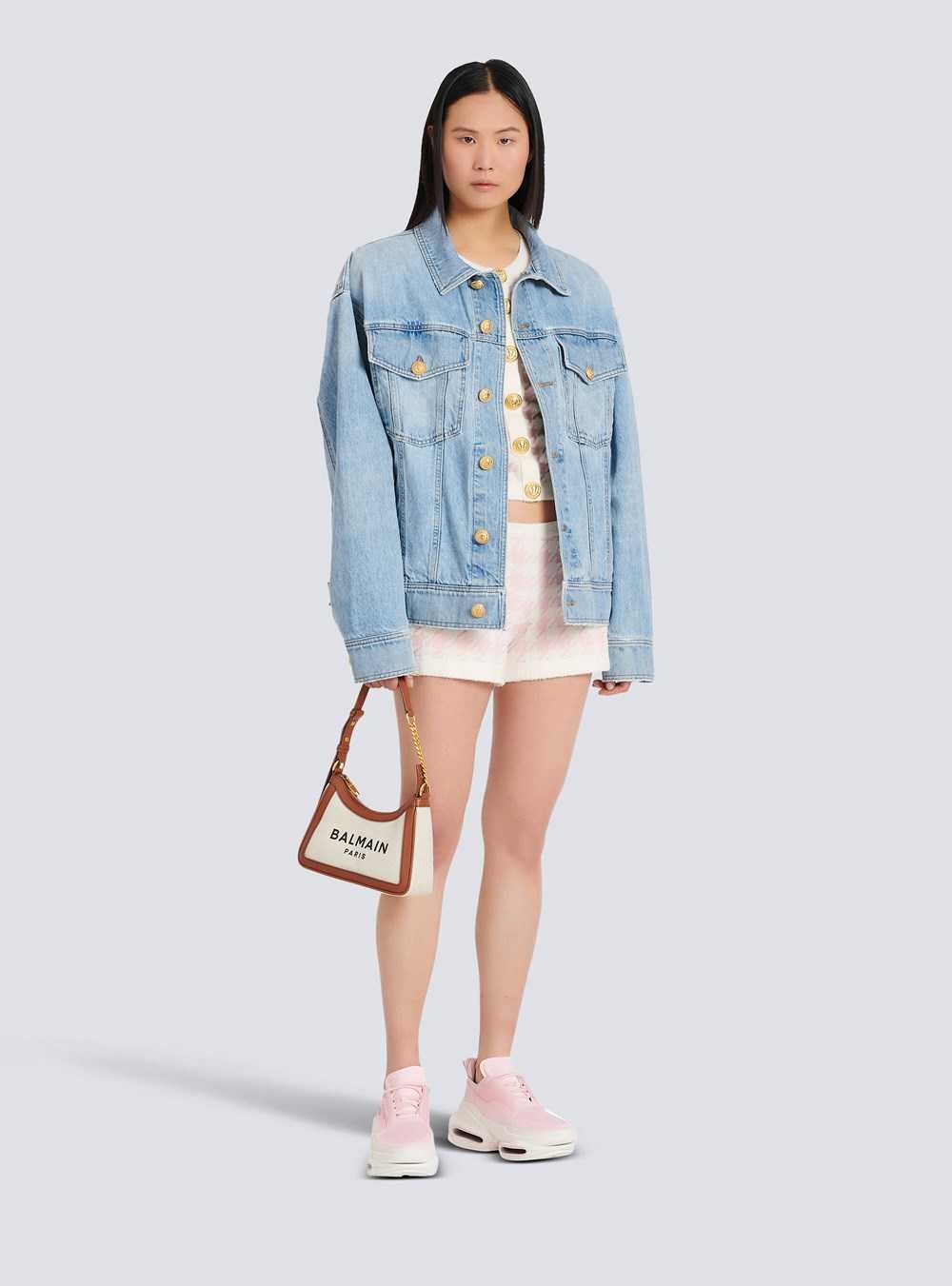 Balmain Denim Jacket Blue | WXQKEPL-18