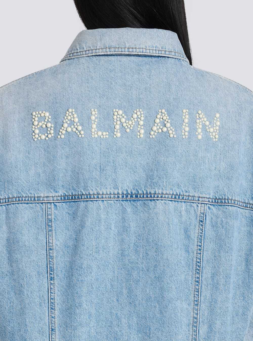 Balmain Denim Jacket Blue | WXQKEPL-18