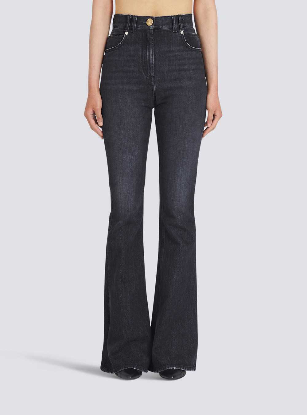 Balmain Eco-designed Bootcut Jeans Black | ZWCKTYR-27