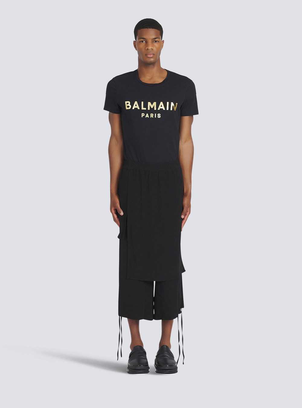 Balmain Eco-designed Crepe Shorts Black | MVDAWGQ-24