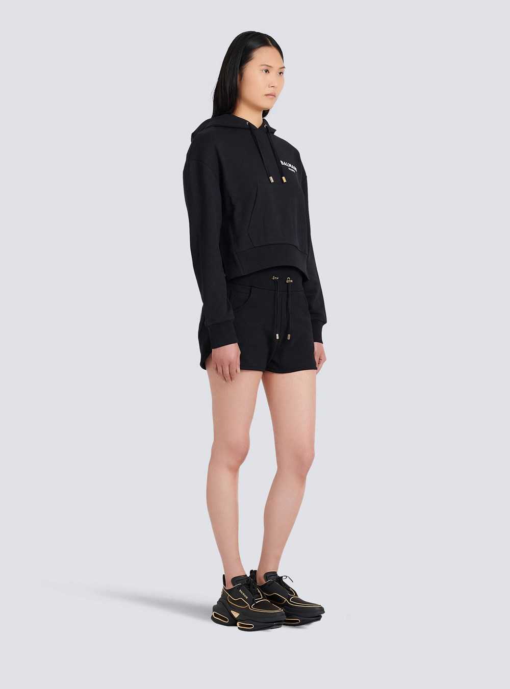 Balmain Eco-designed Knit Shorts Black | WBNVTRZ-64