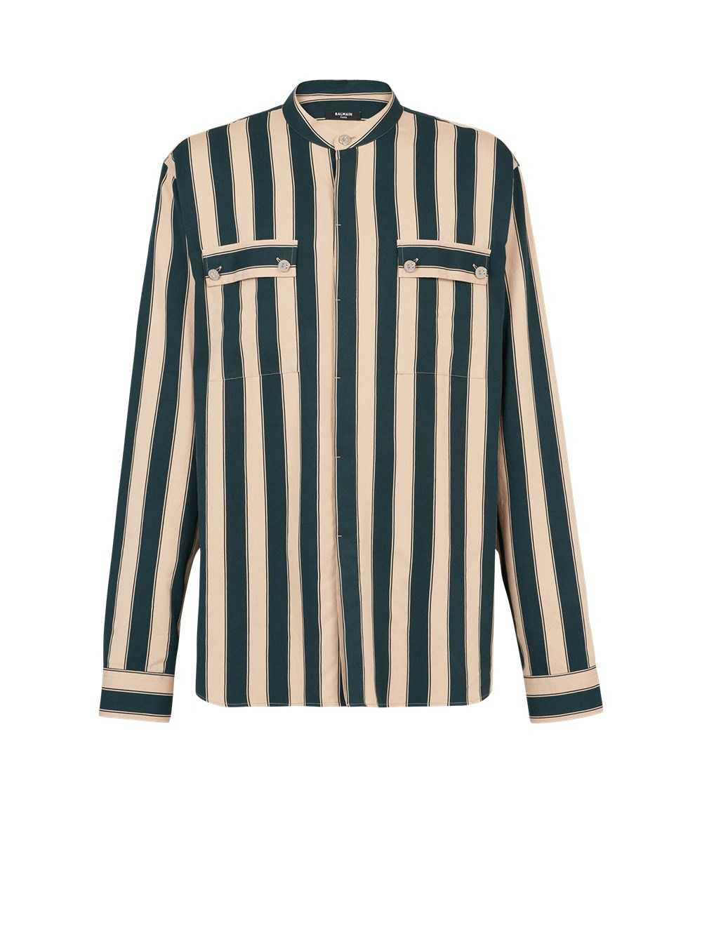 Balmain Eco-designed Striped Shirt Multicolor | QZOGVAL-50