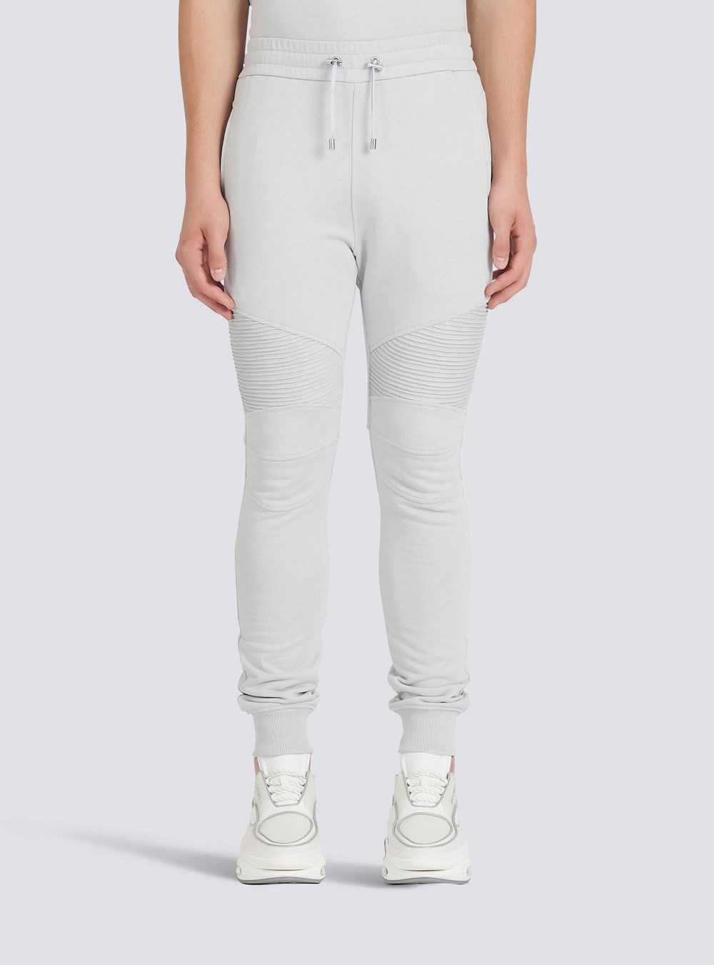 Balmain Eco-designed Sweatpants With Balmain Logo Print Grey | RSLFOMH-46