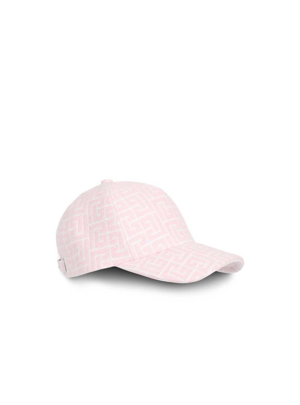 Balmain Exclusive - Balmain-monogrammed Jacquard Cap Pink | KAPQTVE-62