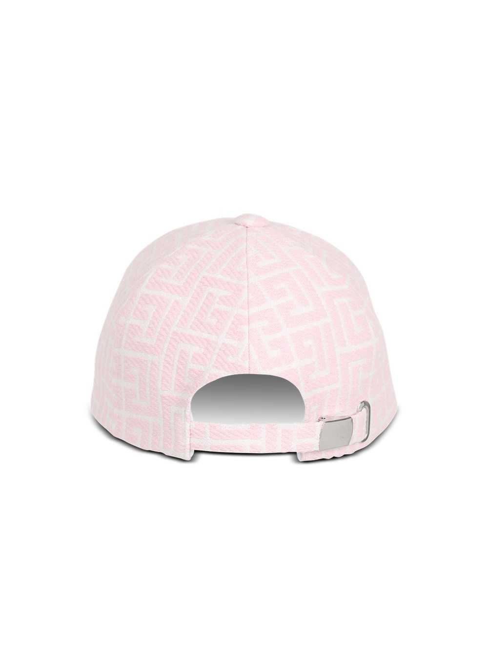 Balmain Exclusive - Balmain-monogrammed Jacquard Cap Pink | KAPQTVE-62