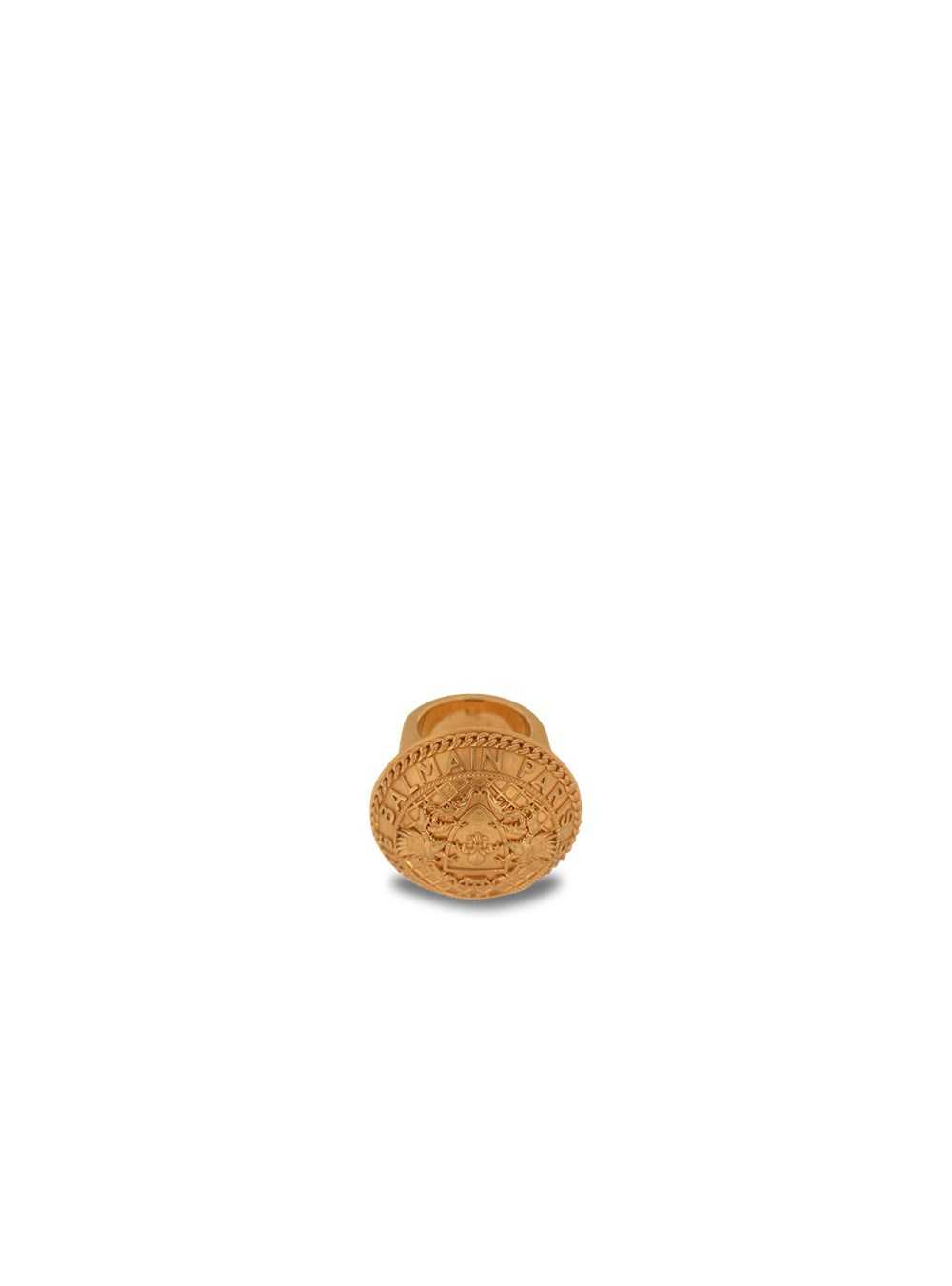 Balmain Gold-tone Brass Coin Ring Gold | BSCJRZX-84