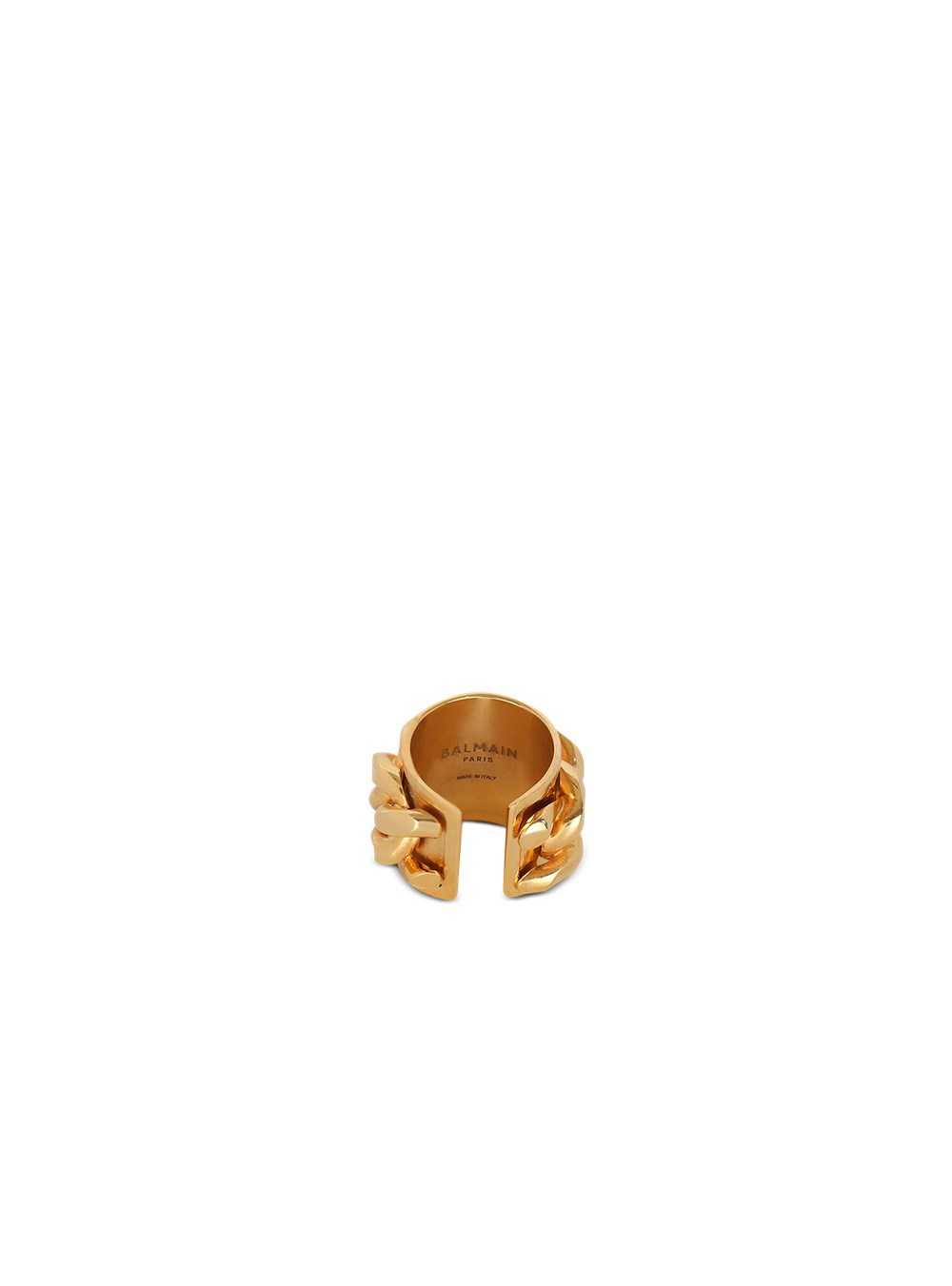 Balmain Gold-tone Brass Ring With Chain Gold | OZKRNYS-46