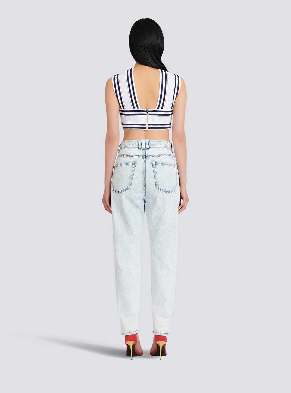 Balmain High Summer Capsule - Boyfriend Cut Jeans Blue | CMEWKZQ-03