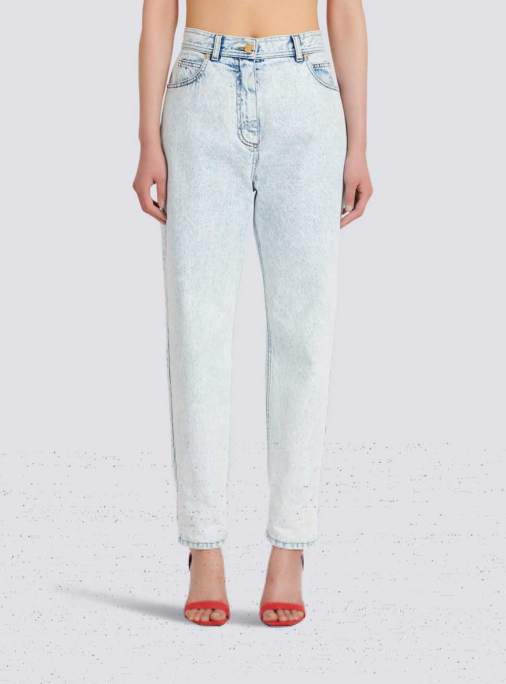 Balmain High Summer Capsule - Boyfriend Cut Jeans Blue | CMEWKZQ-03