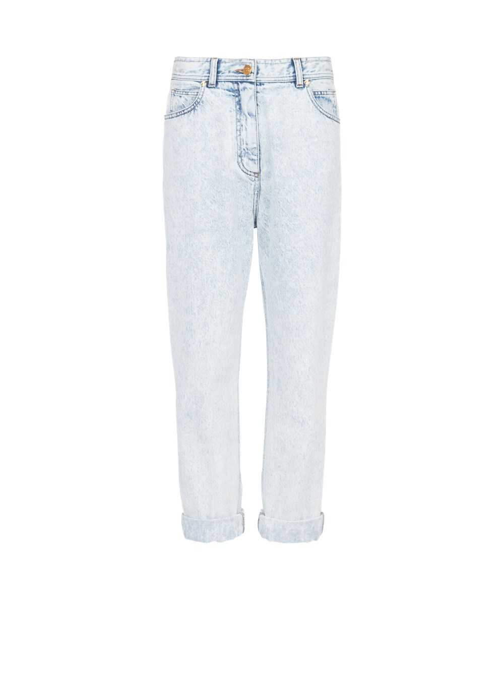 Balmain High Summer Capsule - Boyfriend Cut Jeans Blue | CMEWKZQ-03