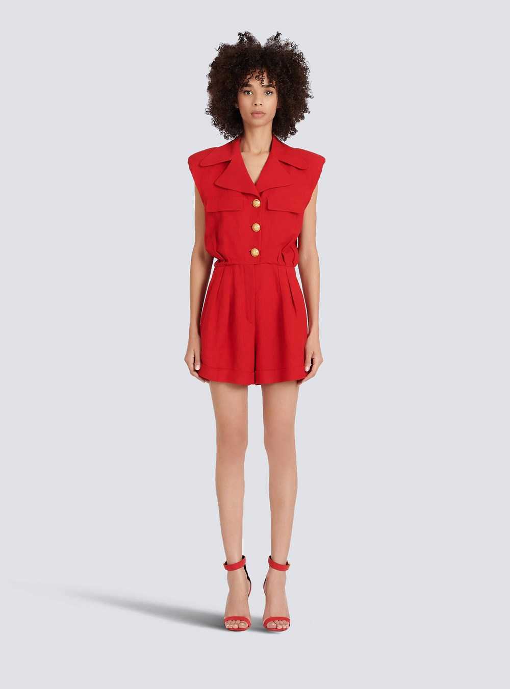 Balmain High Summer Capsule - Short Jumpsuit Red | OEXQLDU-64